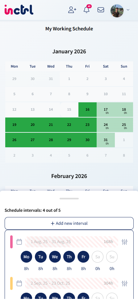 inctrl.ai schedule management